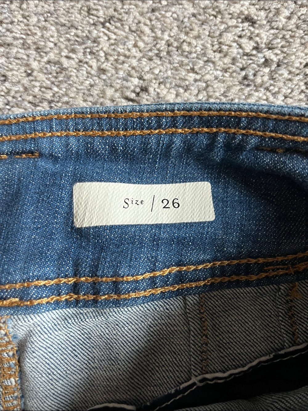 Pilcro Cropped Straight Jeans with Double-Waist Buttons Adorable Size 26 - Picture 3 of 8